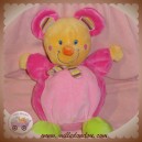 MOTS D'ENFANTS DOUDOU SOURIS ROSE ORANGE SOS