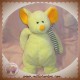 LASCAR DOUDOU SOURIS JAUNE ECHARPE SOS