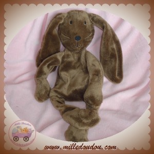 Du Pareil au Même - Peluche doudou lapin rouge 25 cm