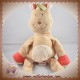 BENGY DOUDOU GIRAFE BEIGE ROUGE JUNGLE SOS 36 CM