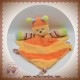 MOTS D'ENFANTS DOUDOU ABEILLE PAPILLON PLATE ORANGE JAUNE SOS