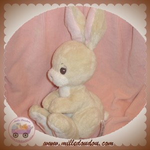 H&M H ET M DOUDOU PELUCHE LAPIN GRIS ECRU BLANC ROSE SOS