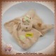 BENGY DOUDOU GIRAFE BEIGE PLAT ECRU JUNGLE SOS