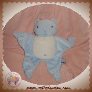 SUCRE D'ORGE DOUDOU OURS QUASI PLAT BLEU BLANC BRILLANT SOS