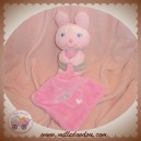 VETIR DOUDOU LAPIN ROSE GRIS MOUCHOIR SOS