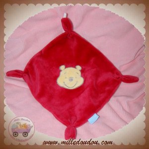 DISNEY SOS DOUDOU OURS WINNIE L'OURSON PLAT ROUGE