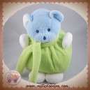 MUSTI MUSTELA DOUDOU OURS BLEU BOULE VERT SOS