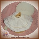 KALOO DOUDOU OURS BEIGE PLAT OVAL BLANC DRAGEE SOS