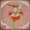 CATIMINI DOUDOU LAPIN MARIONNETTE VERT ORANGE POISSON SOS