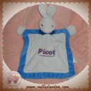 PICOT DOUDOU LAPIN PLAT BLEU NOEUD PAPILLON SOS