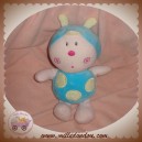 LUMINOU DOUDOU PAPILLON BLEU ROND JAUNE 24 CM SOS