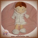 MOTS D'ENFANTS DOUDOU POUPEE GARCON PEIGNOIR BLANC SOS