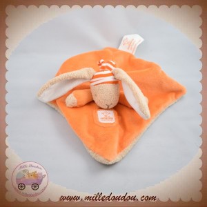 BUROMAC DOUDOU LAPIN BEIGE PLAT ORANGE BABY FOLLY PIROUETTE SOS