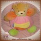 KALOO DOUDOU OURS BEIGE BOULE ROSE ORANGE COCCINELLE EVEIL