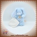 BABYNAT DOUDOU LAPIN BLEU POIL MOUCHOIR ECRU SOS