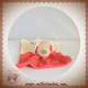DOU KIDOU DOUDOU CHIEN BEIGE PLAT ECRU ROUGE DOUKIDOU