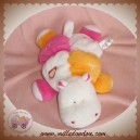 TIGEX DOUDOU HIPPOPOTAME BLANC ORANGE ROSE SOS