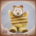 DOUDOU ET COMPAGNIE BOURDON ABEILLE PONPON CAPE 22 cm SOS