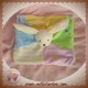 CMP DOUDOU LAPIN PLAT JAUNE ROSE VERT ETOILE SOS