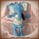 TEX DOUDOU ELEPHANT BLEU ECHARPE MARRON BENGY SOS