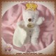 BABYNAT DOUDOU OURS BOUCLETTE BLANC MOUCHOIR SOS