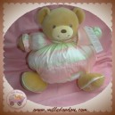 KALOO DOUDOU OURS BOULE ROSE SOIE 10 ANS BONHEUR SOS