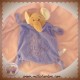 JJA DOUDOU ELEPHANT BEIGE PLAT VIOLET MAUVE KIMBALOO SOS