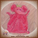 LUC ET LEA SABILUC DOUDOU ELEPHANT PLAT ROSE SOS