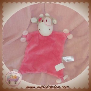 SIPLEC DOUDOU VACHE GIRAFE PLATE ROSE NOEUD SOS