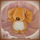 ORCHESTRA DOUDOU CHIEN ORANGE VENTRE BLANC SOS