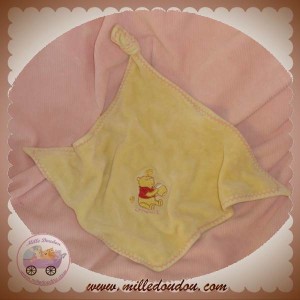 DISNEY DOUDOU OURS WINNIE L'OURSON PLAT JAUNE SOS