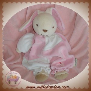 BESTEVER DOUDOU LAPIN ECRU HABIT ROSE SOS