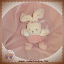 KALOO DOUDOU LAPIN BOULE ROSE LILIROSE ATTACHE TETINE SOS