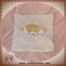 KALOO DOUDOU OURS BEIGE PLAT ROSE SPIRALE BLANC SOS