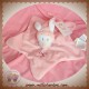 NICOTOY DOUDOU LAPIN PLAT ETOILE ROSE SOS