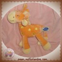 MOTS D'ENFANTS DOUDOU GIRAFE ORANGE JAUNE SOS