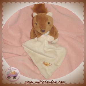 BABYNAT BABY NAT DOUDOU ECUREUIL MARRON MOUCHOIR SOS