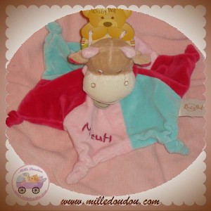 BABYNAT BABY NAT DOUDOU VACHE PLAT ETOILE ROSE BLEU SOS 