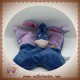 DISNEY DOUDOU BOURRIQUET QUASI PLAT COUSSIN BLEU MAUVE NICOTOY SOS