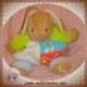 KALOO DOUDOU LAPIN BOULE BLANC ANNIVERSAIRE BLEU ROUGE SOS