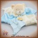 BABYNAT DOUDOU OURS BEIGE PLAT ETOILE BLEU SOS