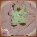 TY SHELL DOUDOU OURS BEIGE DEGUISE LAPIN VERT SOS NICOTOY