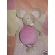 TCF DOUDOU PELUCHE SOURIS GRISE ROSE TOUT COMPTE FAIT