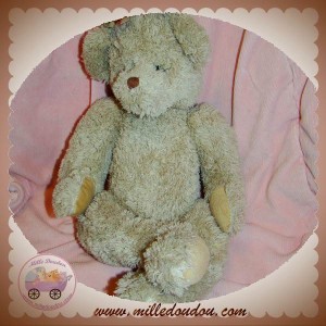 LOUISE MANSEN DOUDOU OURS BEIGE BOUCLETTE SOS