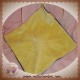 TIM POUCE DOUDOU PLAT CARRE BLEU JAUNE ETOILE LUNE SOS