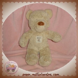 GRAIN DE BLE DOUDOU OURS BEIGE BOUCLETTE SOS