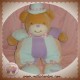 TAKINOU DOUDOU OURS CLOWN ROSE VIOLET SOS