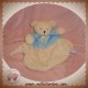 POMMETTE DOUDOU OURS ECU PLAT BLEU CROIX SOS