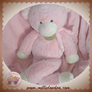 DOUDOU ET COMPAGNIE OURS BONBON ROSE 60 CM SOS