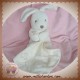 DOUDOU ET COMPAGNIE SOS LAPIN BOULE BLANC BIO MOUCHOIR